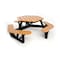 Frog Furnishings Cedar 6' HEX Table with Black Frame PB 6HEXCED - alternate 1